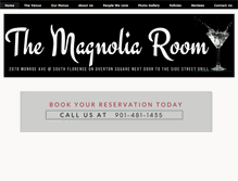 Tablet Screenshot of magnolia-room.com